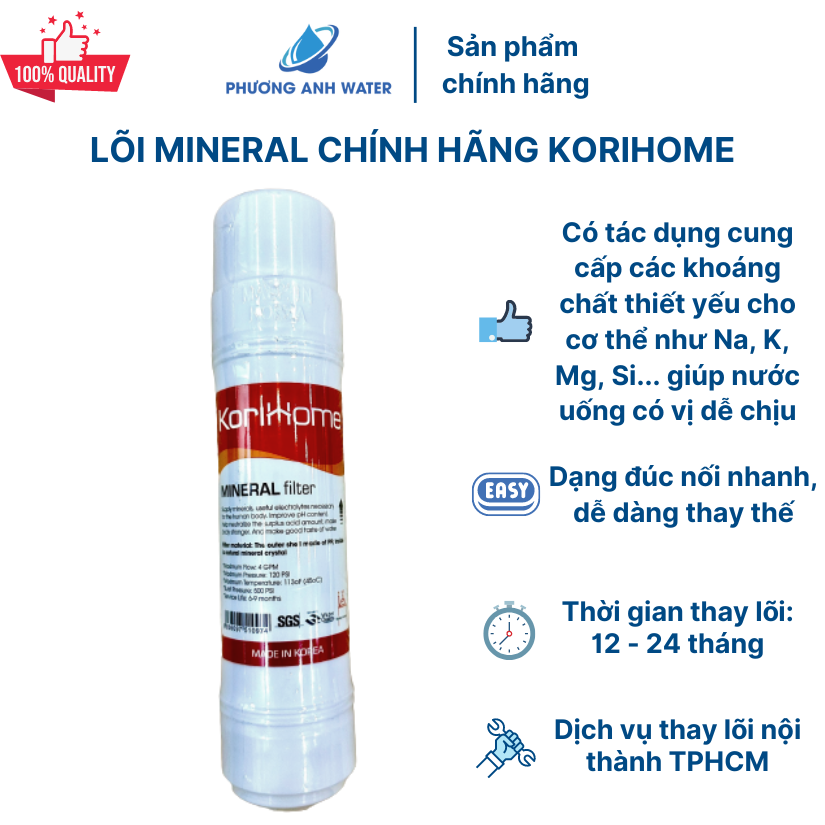 Lõi Mineral - đá khoáng chính hãng Korihome giá tốt