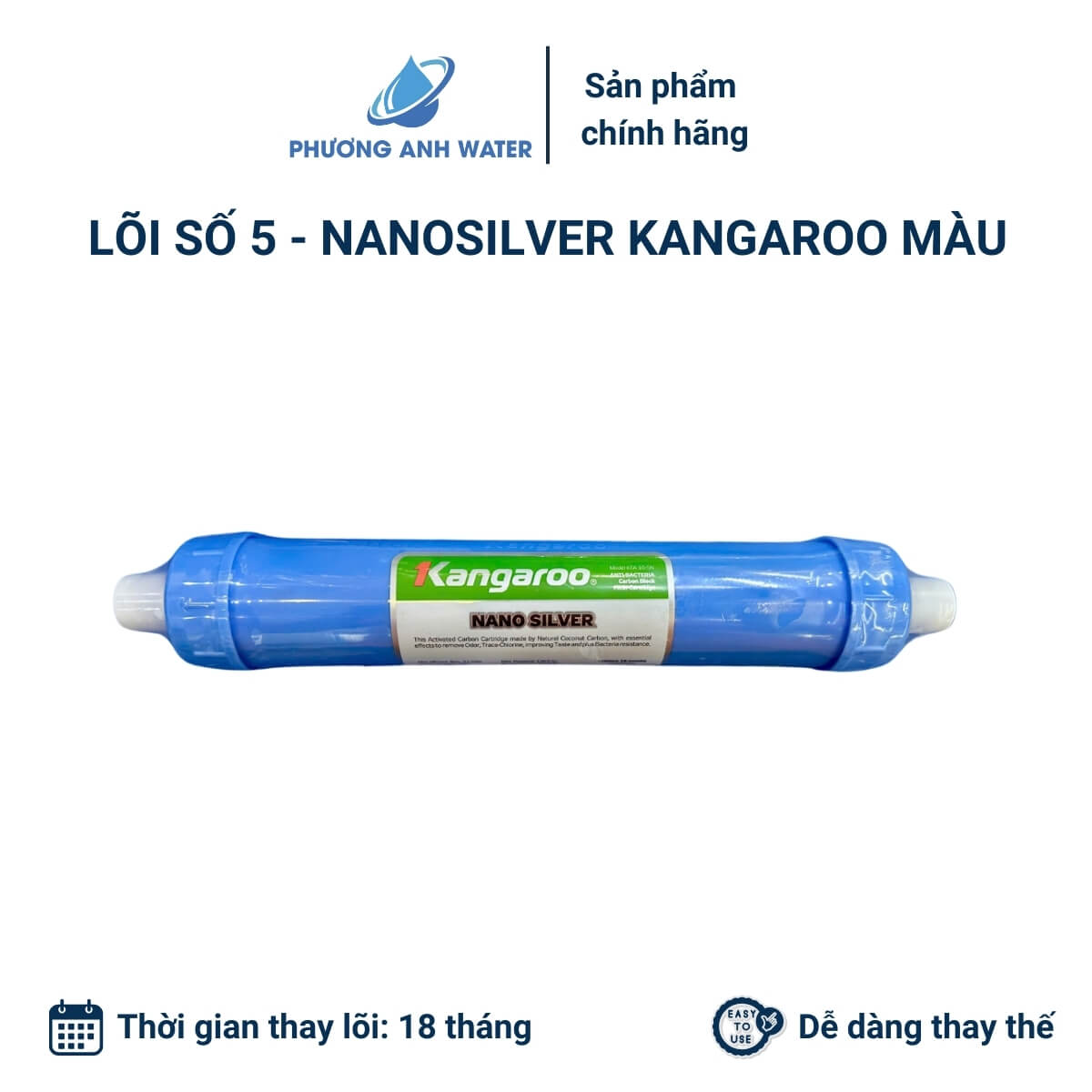 Lõi Nanosilver Kangaroo màu