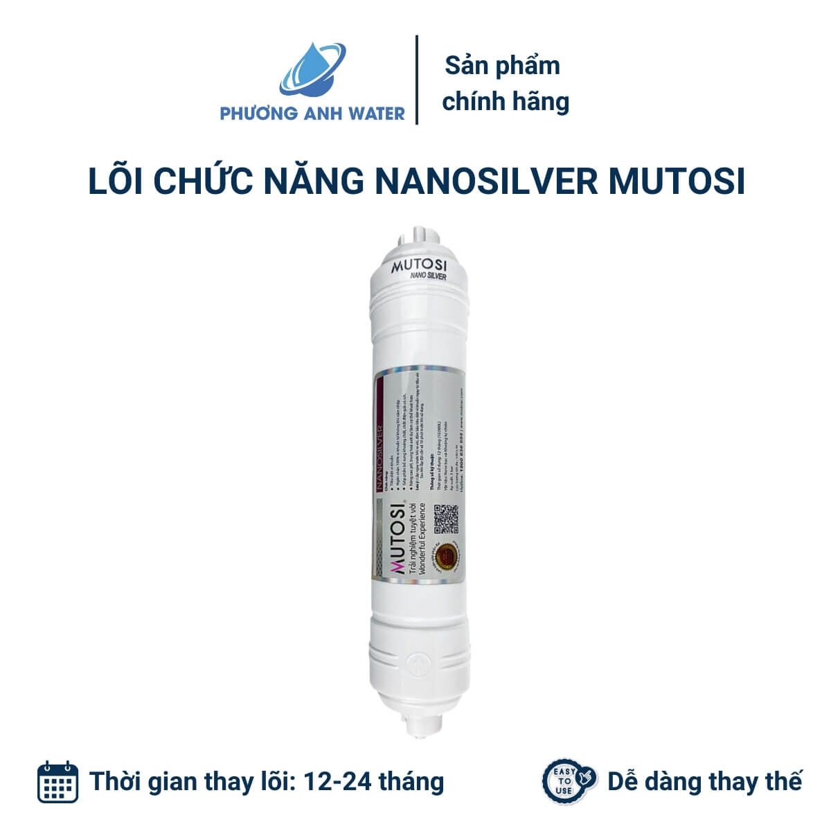 Lõi chức năng Nanosilver Mutosi