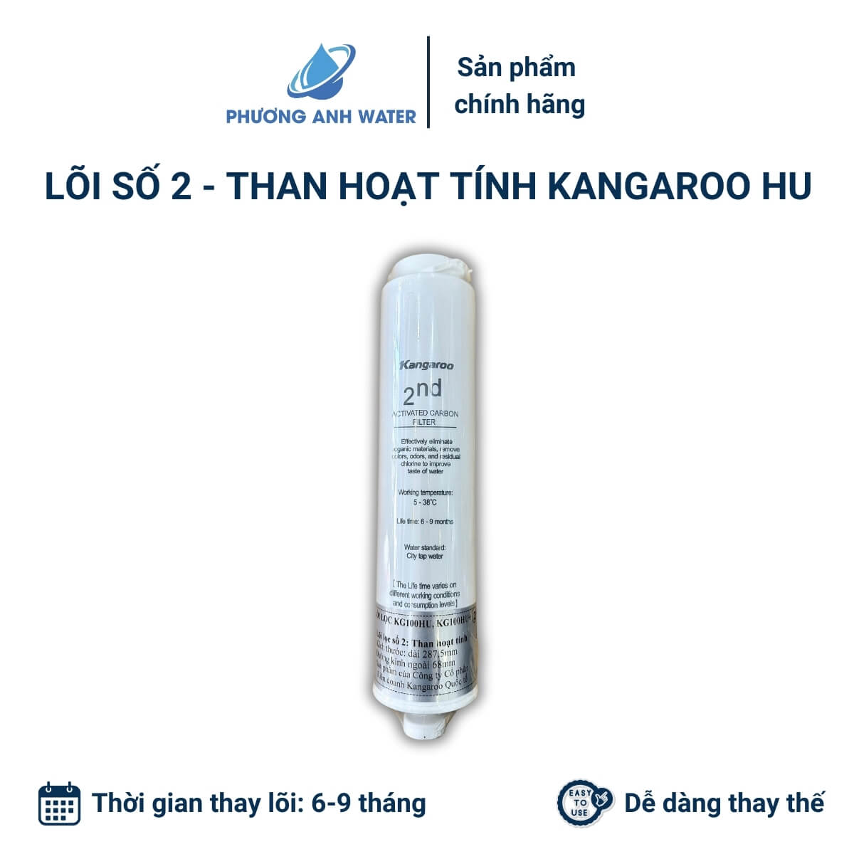Lõi số 2 - Than hoạt tính Kangaroo HU