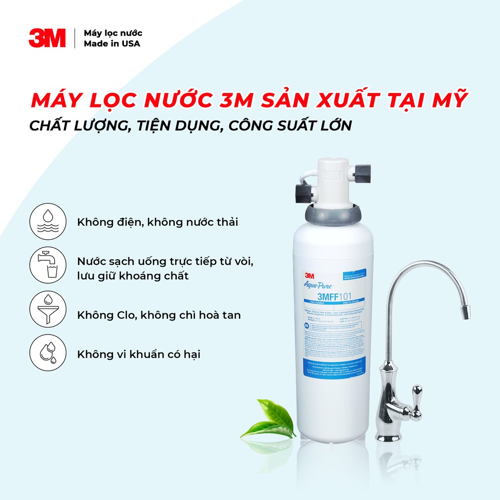 Máy lọc nước Nano 3M FF100 để gầm