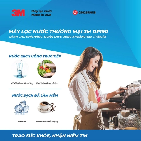 Máy lọc nước Nano công suất lớn 3M DP190