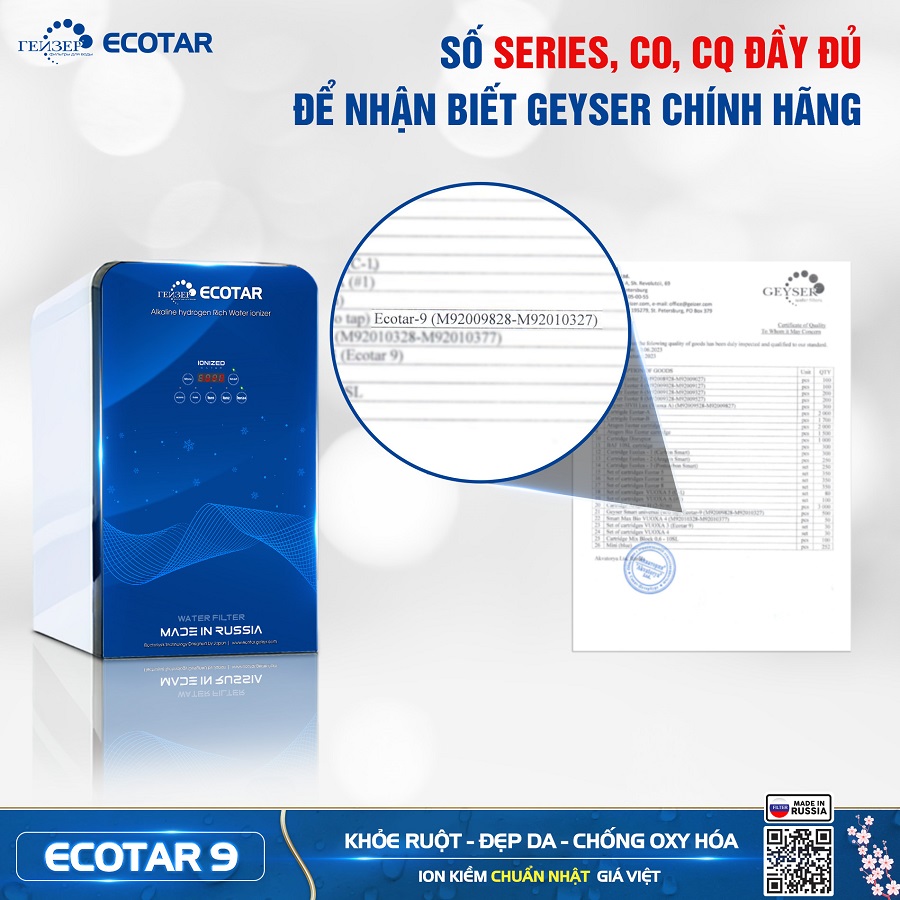 Chứng nhận chính hãng theo máy