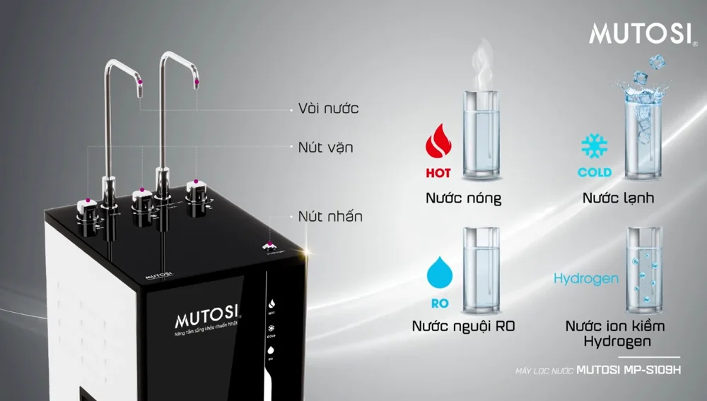 Lấy nước dễ dàng với vòi cơ