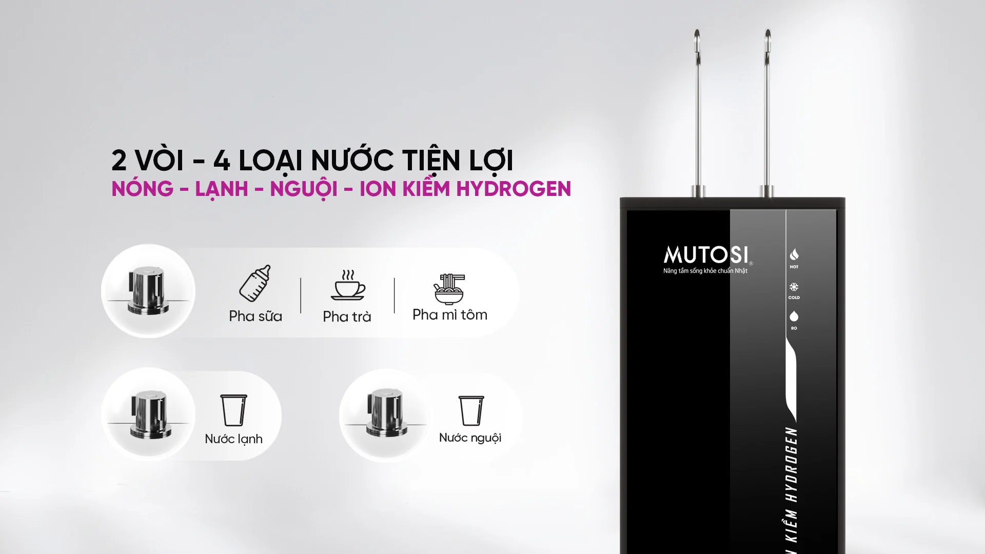 Nước kiềm có thể được sử dụng với nhiều mục đích khác nhau như uống, pha trà, nấu ăn, pha sữa