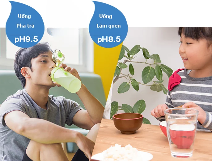 3 tấm điện cực tạo 3 chế độ nước