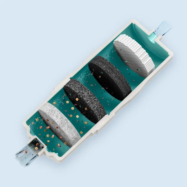 4 cấp lọc trong 1 lõi lọc duy nhất