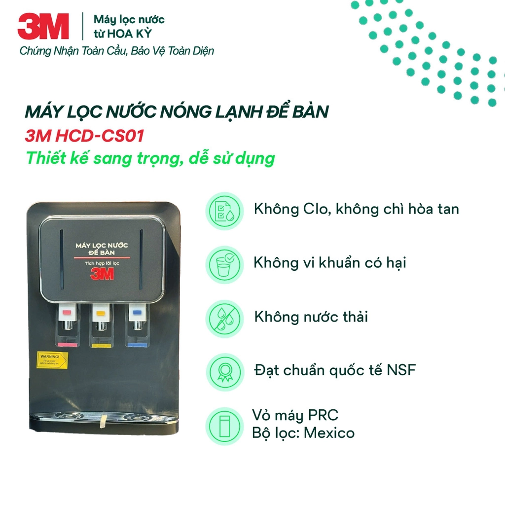 Tính năng nổi bật của 3M HCD-CS01