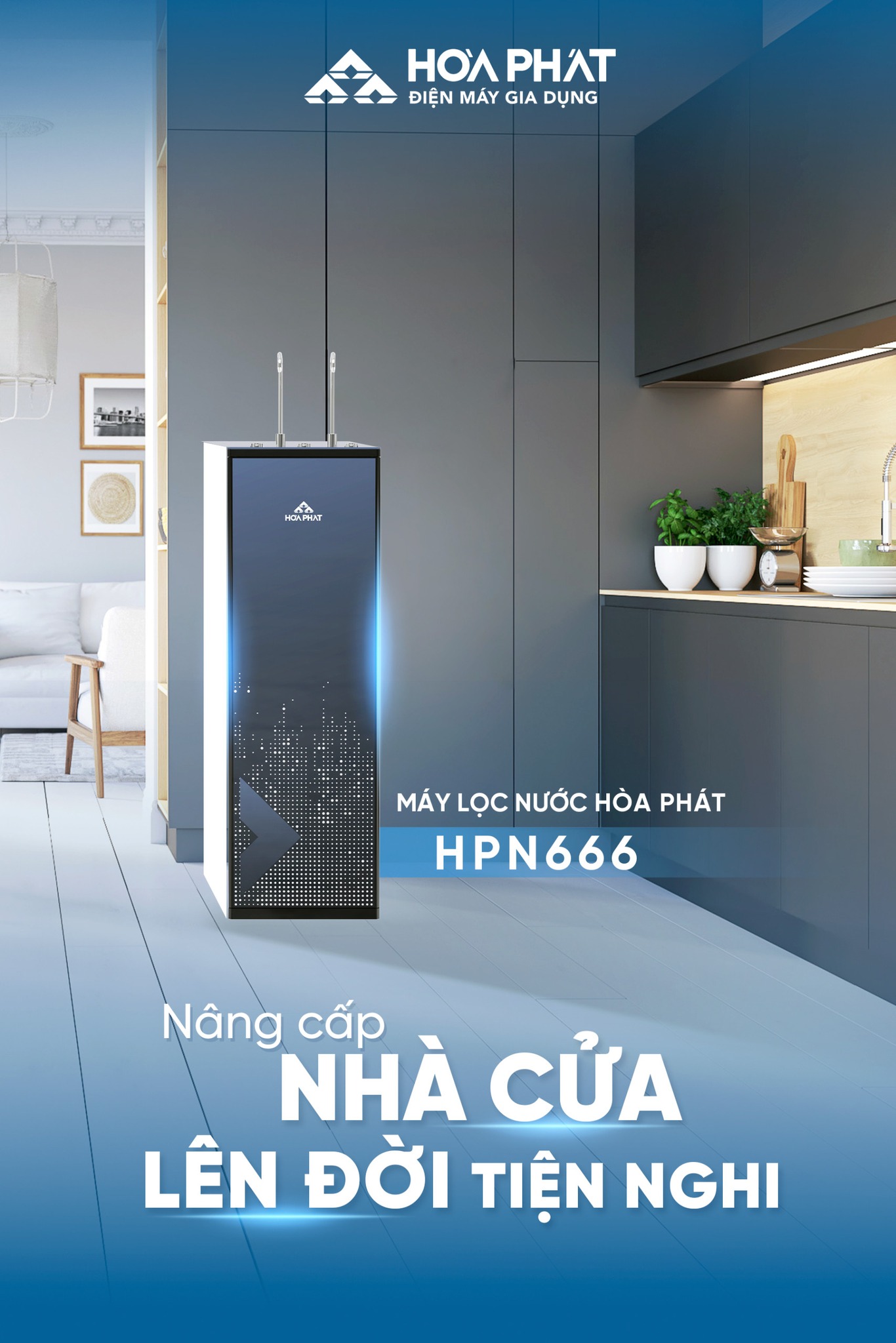 Tính năng nổi bật của máy lọc nước RO nóng lạnh Hòa Phát HPN666