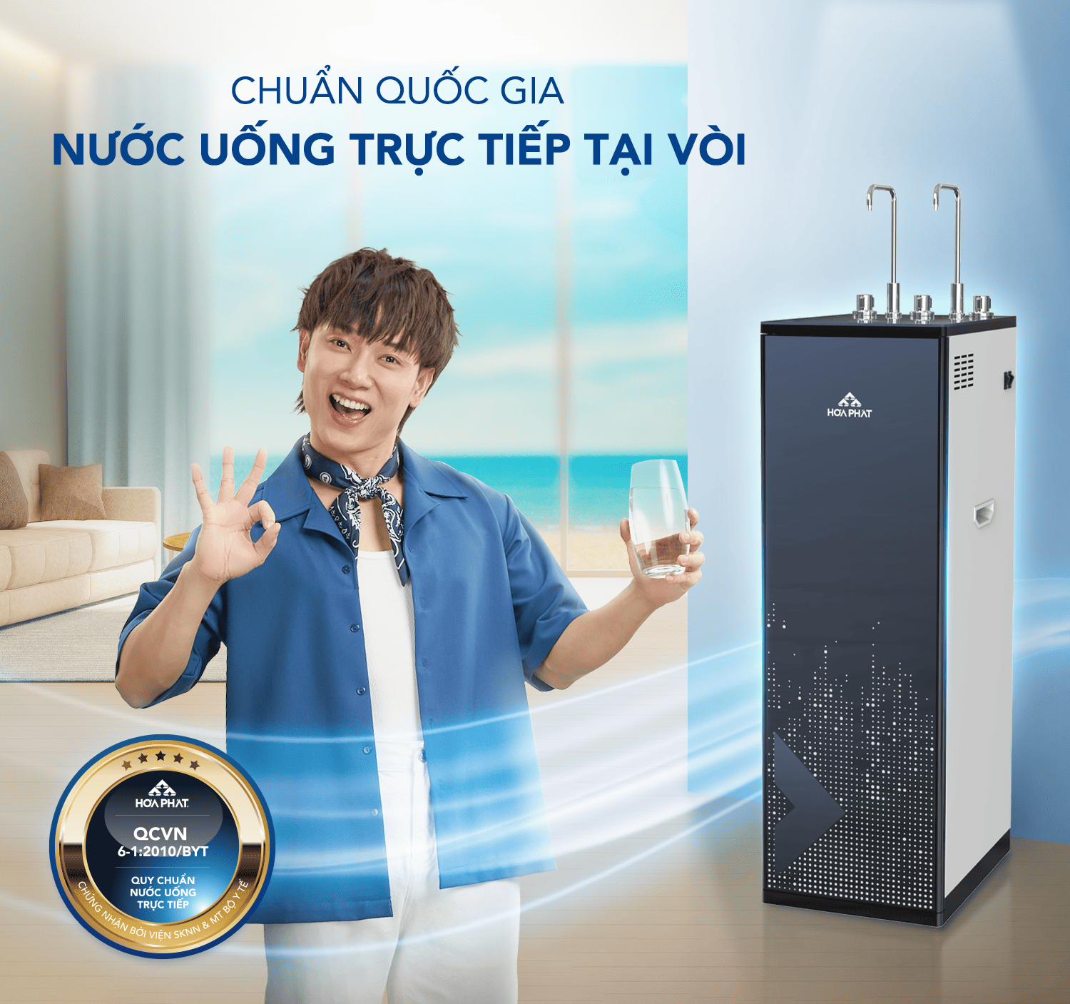 Nước sau lọc đạt chuẩn uống trực tiếp