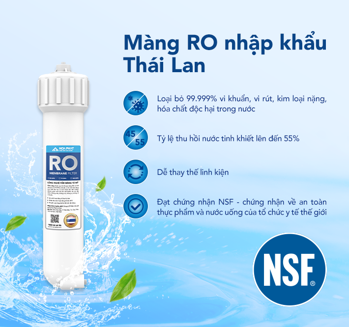 Màng RO 75G Htech từ Thái Lan