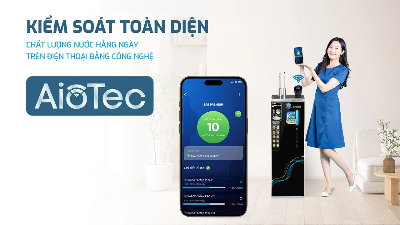 Công nghệ AIOTEC kiểm soát qua điện thoại
