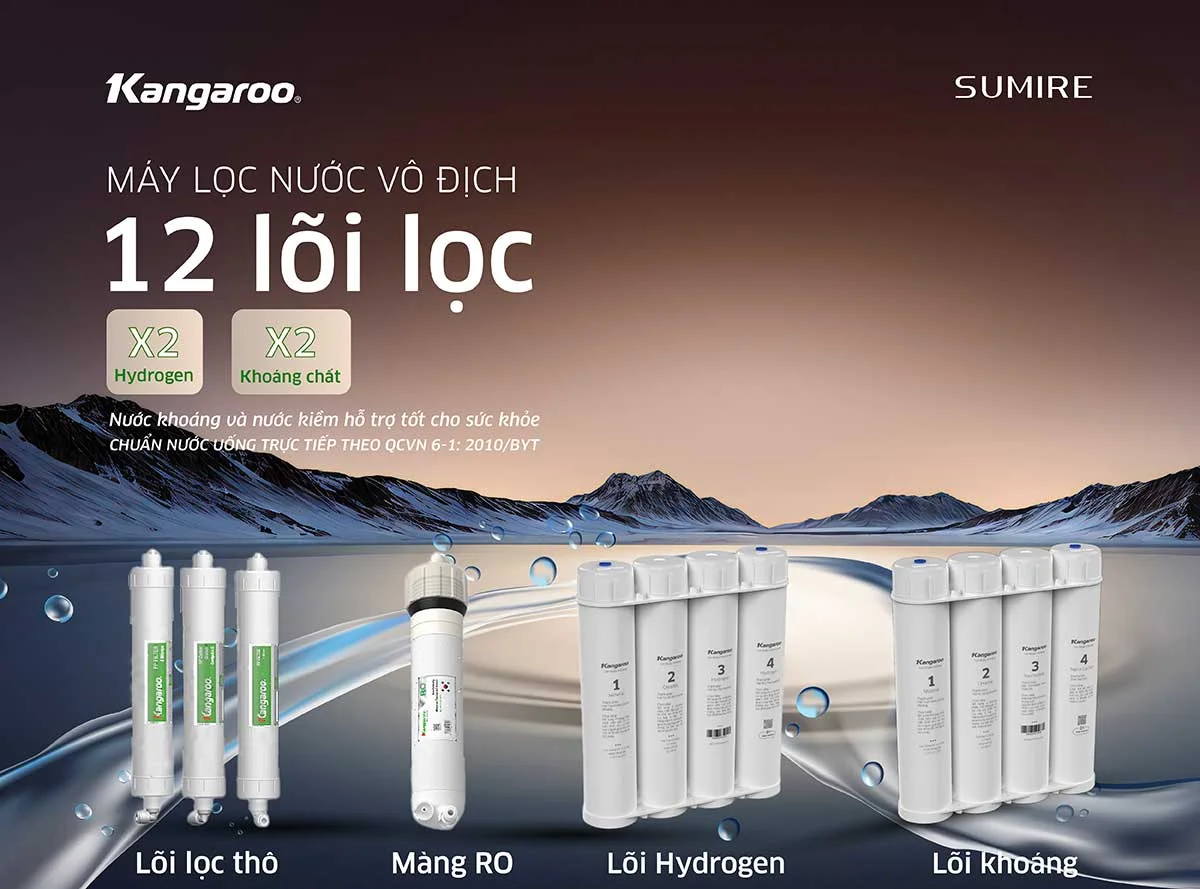 Hệ thống 12 cụm lõi nguyên khối thế hệ mới - vua lõi lọc trên thị trường