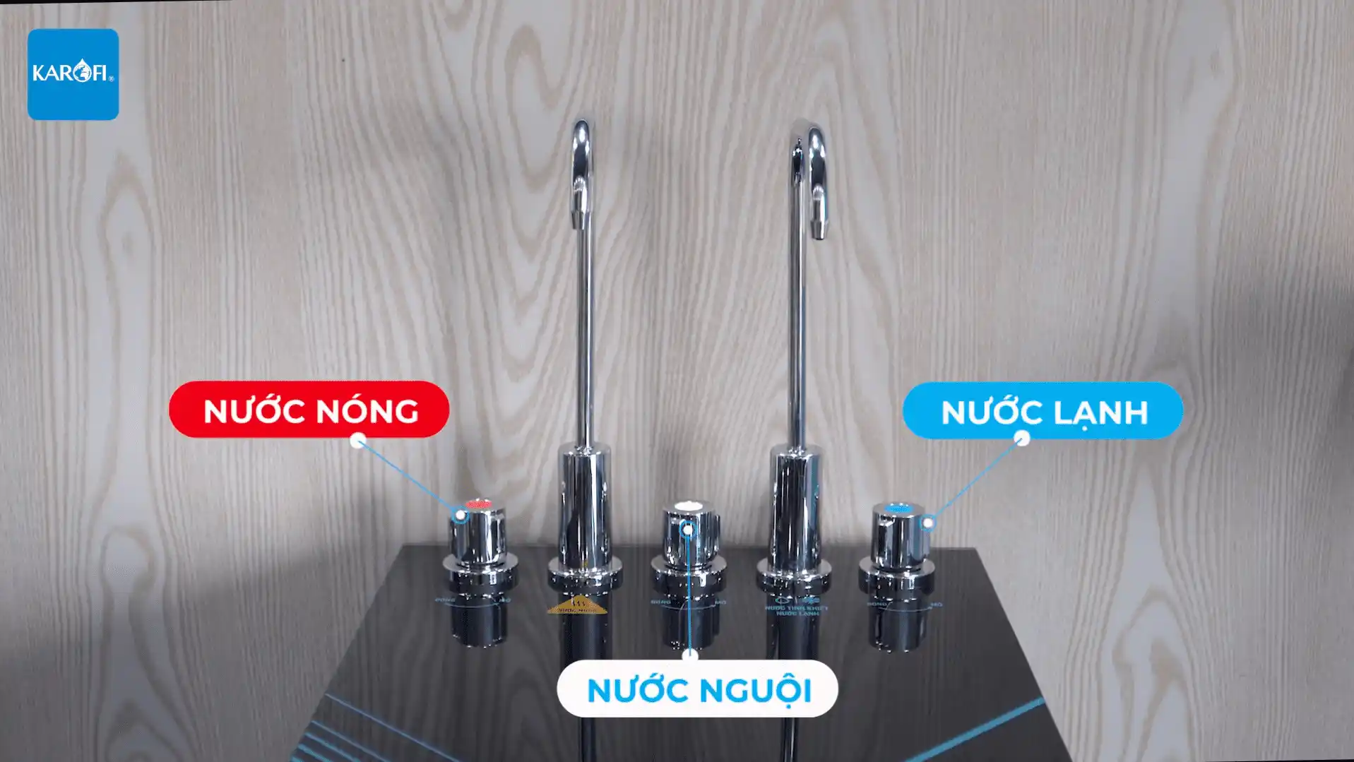 Ba chế độ nước Nóng - Lạnh - Tinh khiết tiện lợi