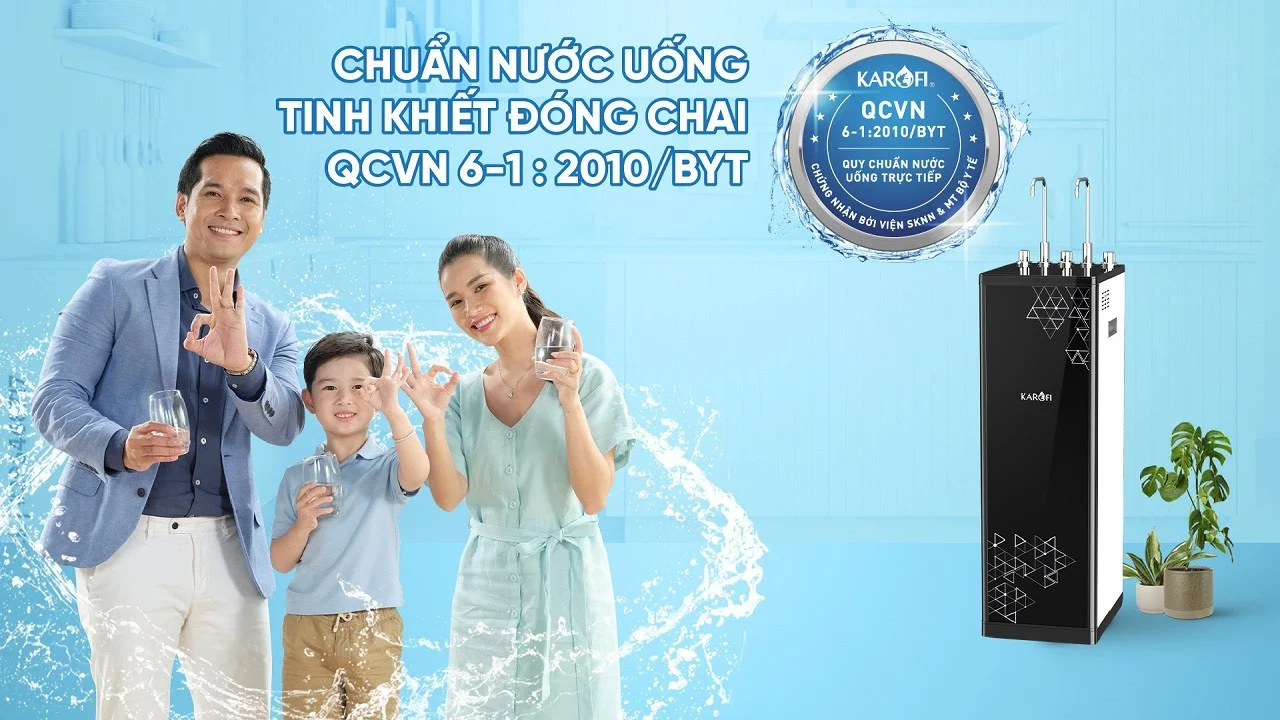 Nước sau lọc đạt chuẩn nước tinh khiết