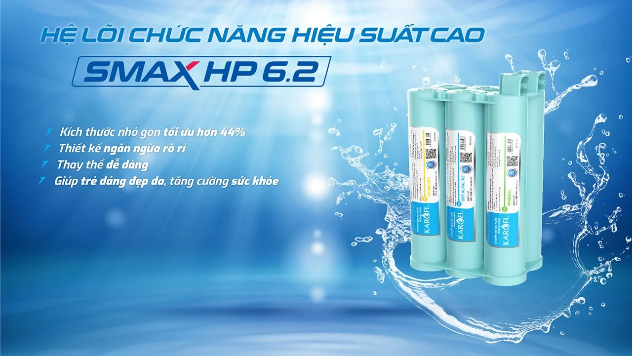 Bộ lõi lọc chức năng SMAX HP 6.2 hiệu suất cao