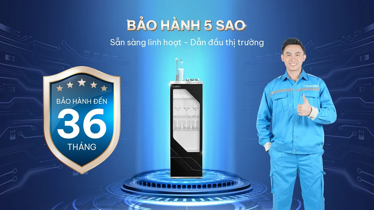 Bảo hành vượt trội 36 tháng