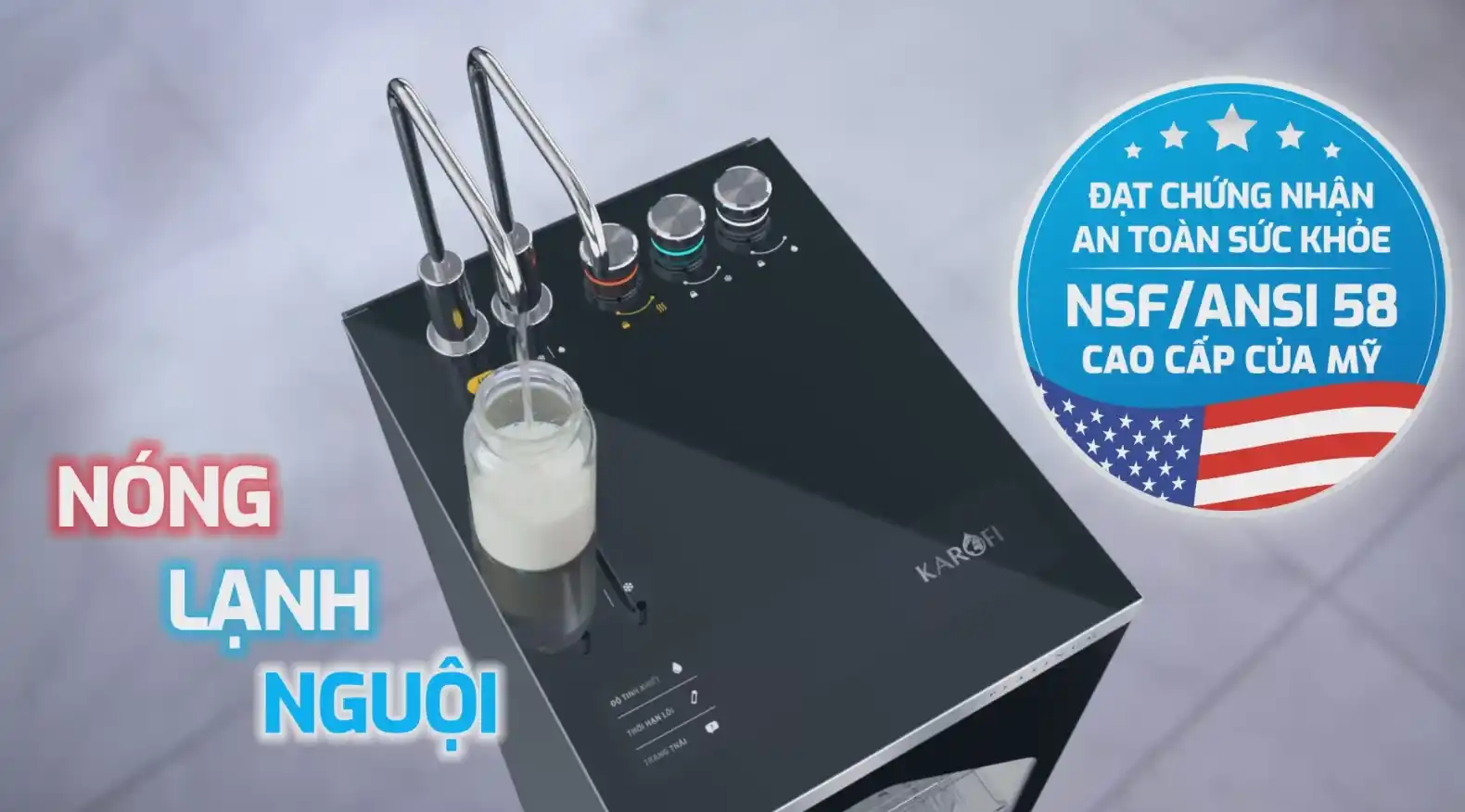 Dễ dàng lấy nước bằng núm vặn cơ riêng biệt