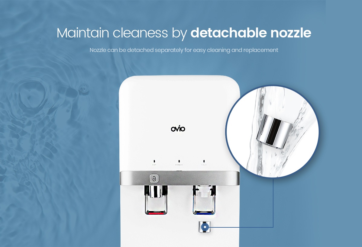 Hai chế độ nóng - lạnh tiện lợi của Ovio OHC500U