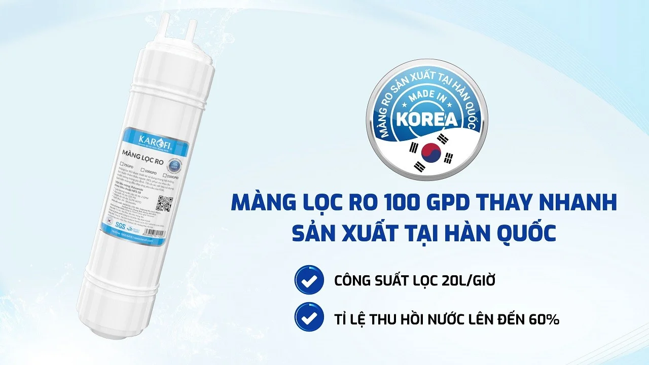 Màng lọc RO 100G Hàn Quốc
