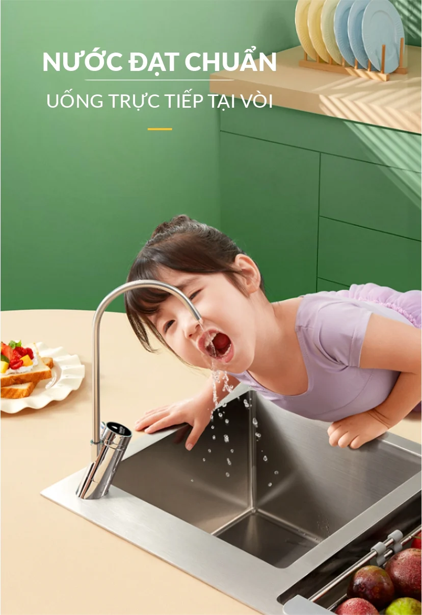 Nước đạt chuẩn uống trực tiếp tại vòi