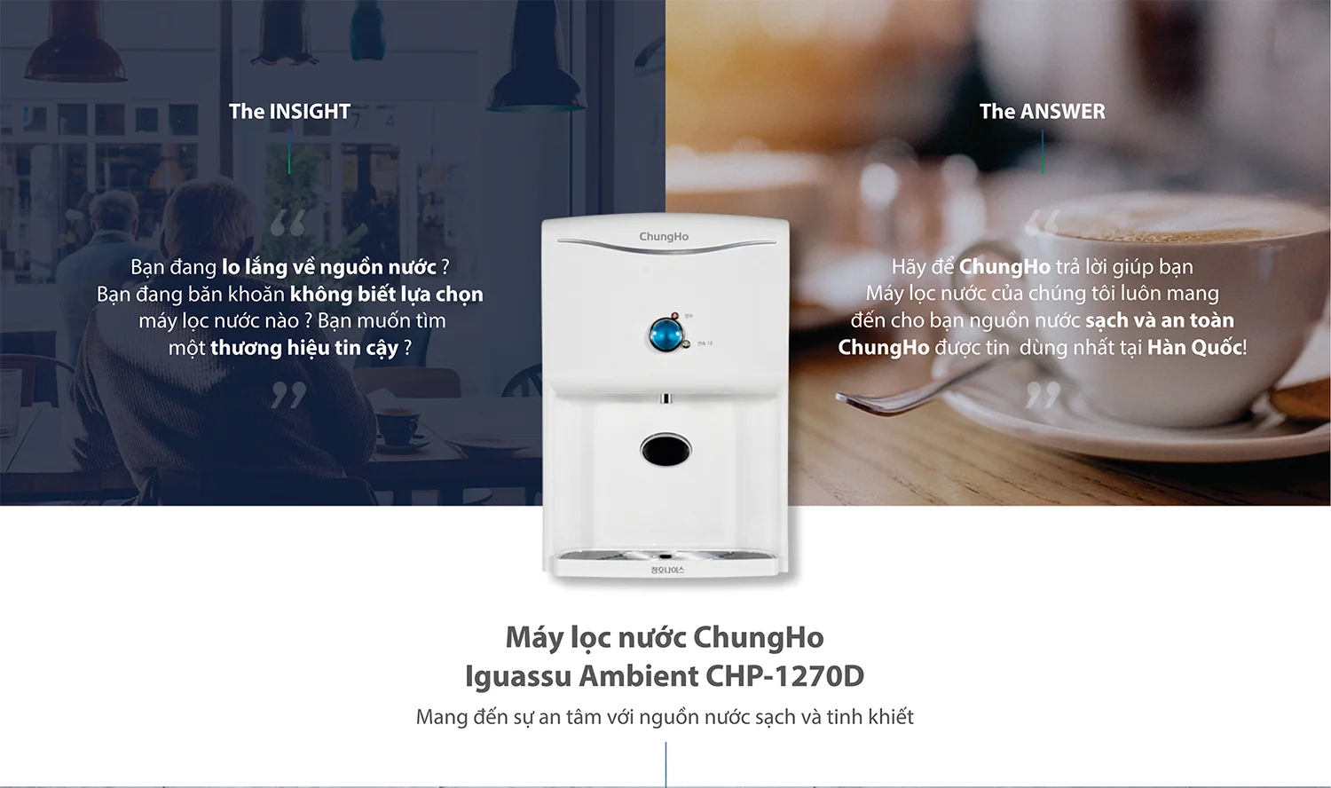 Tính năng nổi bật máy lọc nước RO ChungHo Ambient