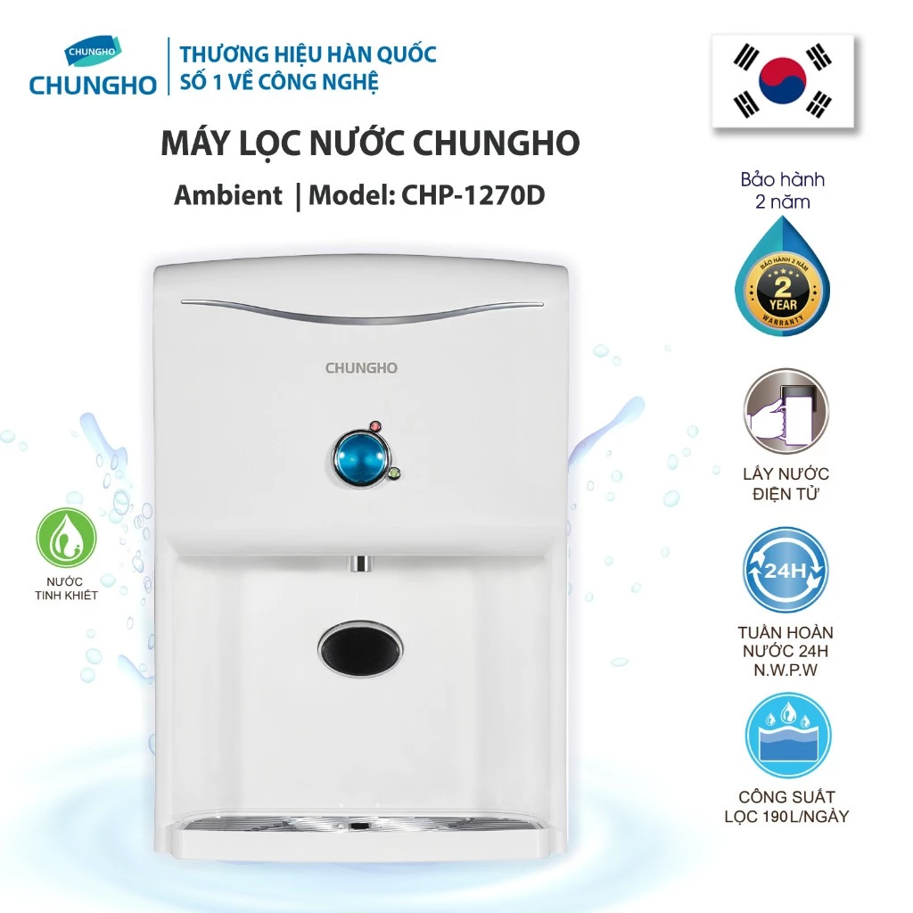 Tính năng nổi bật máy lọc nước RO ChungHo Ambient
