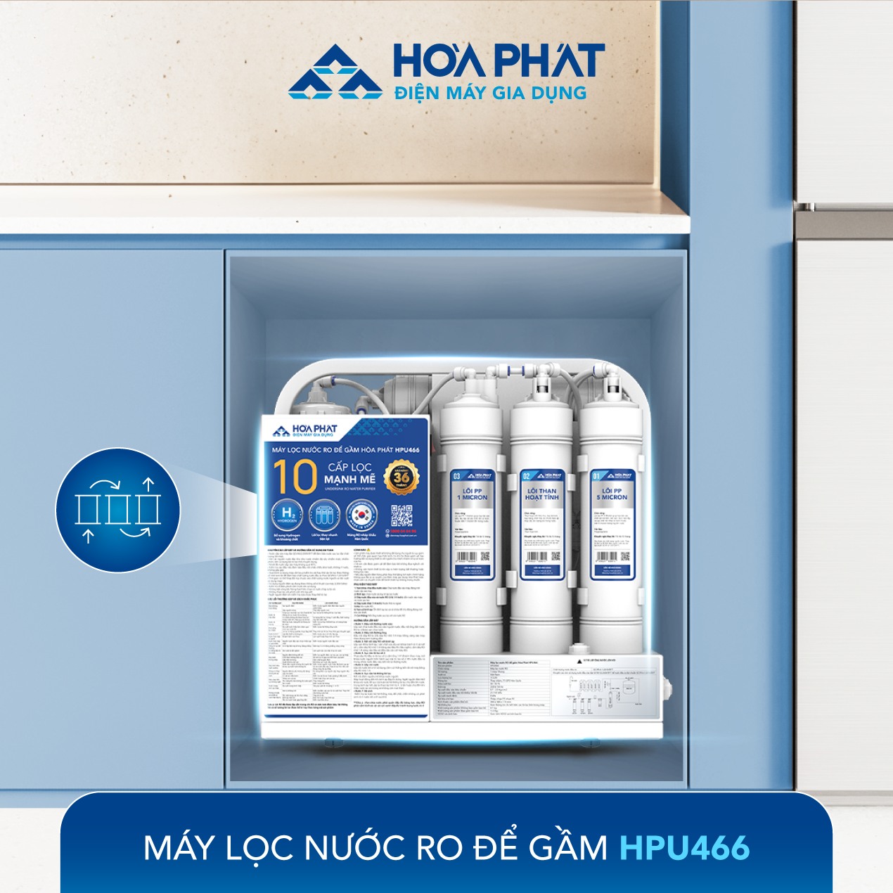 Bộ lõi lọc thô 123 dạng đúc nối nhanh dễ thay thế