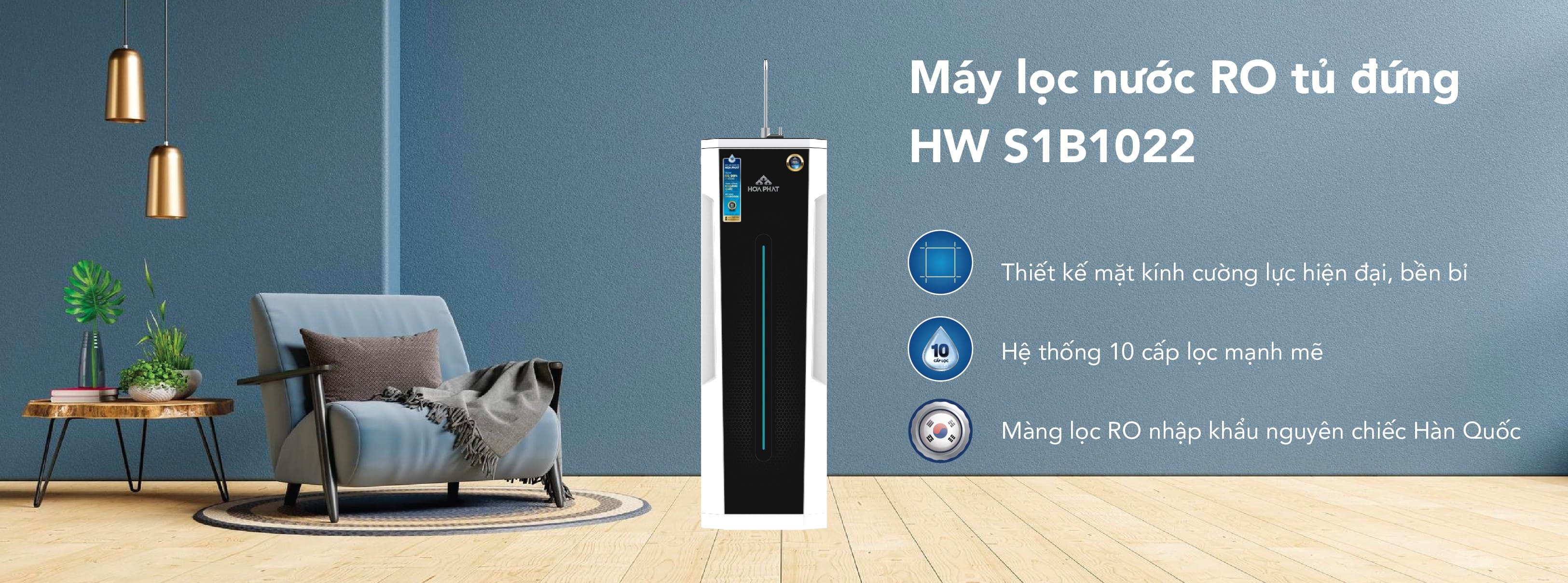 Tính năng nổi bật của máy lọc nước RO tủ đứng Hòa Phát HWS1B1022