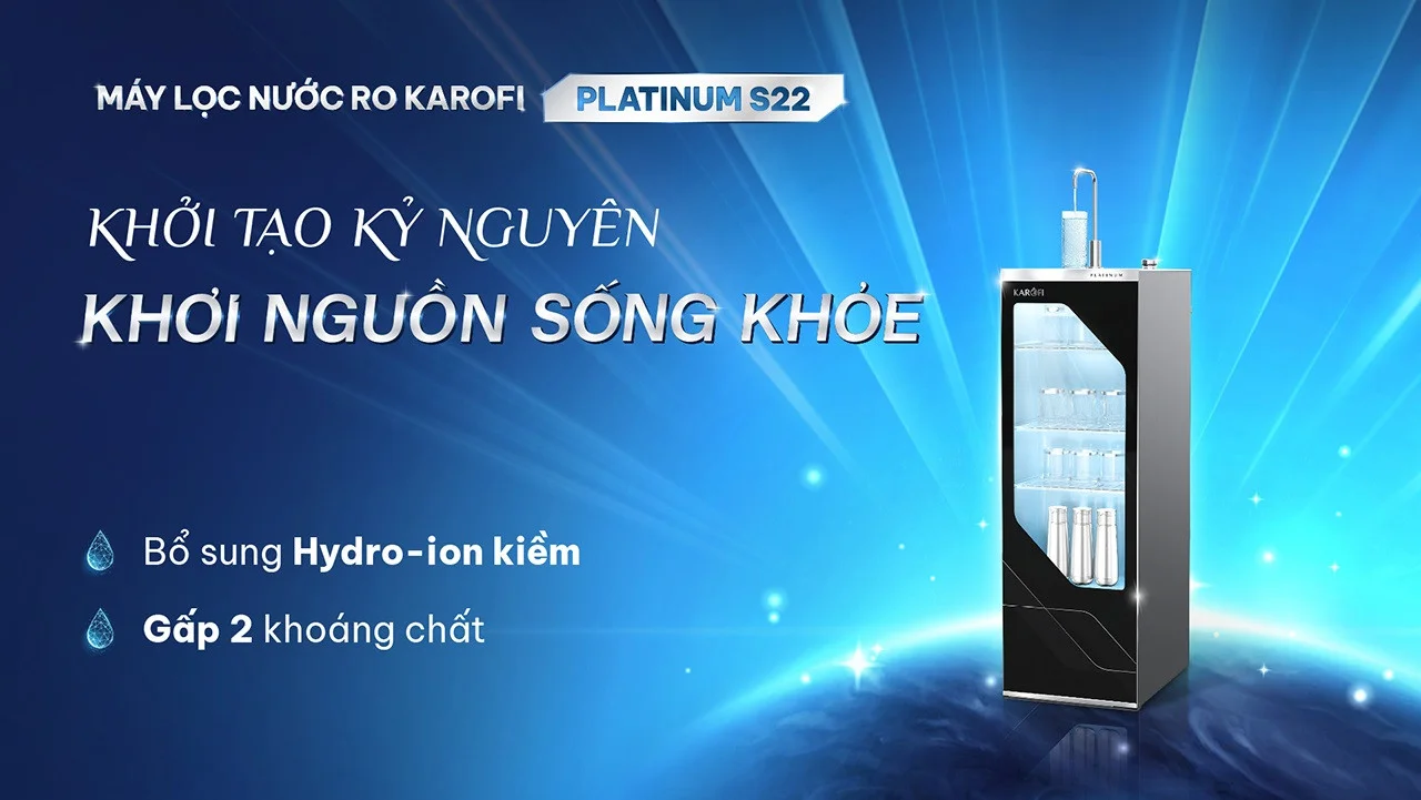 Máy lọc nước RO PLATINUM S22 với thiết kế hoàn toàn mới