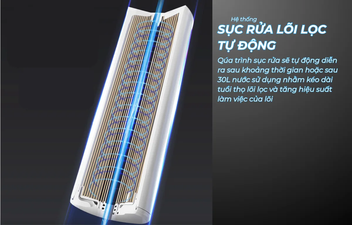 Hệ thống sục rửa lõi tự động