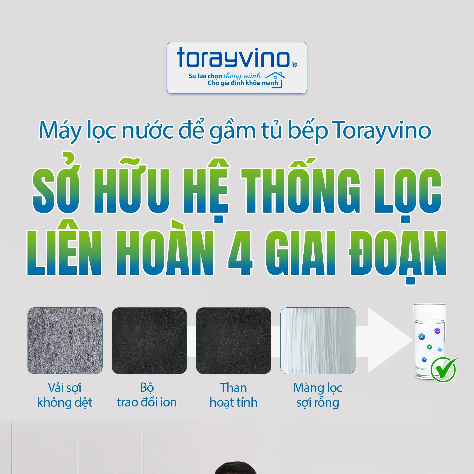 Công nghệ lọc trên máy lọc nước Torayvino SK55EJ-K-3SET 