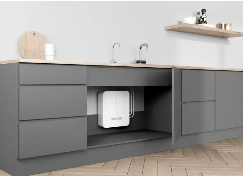 Thiết kế dạng hộp để gầm hoặc treo tường, tiết kiệm không gian