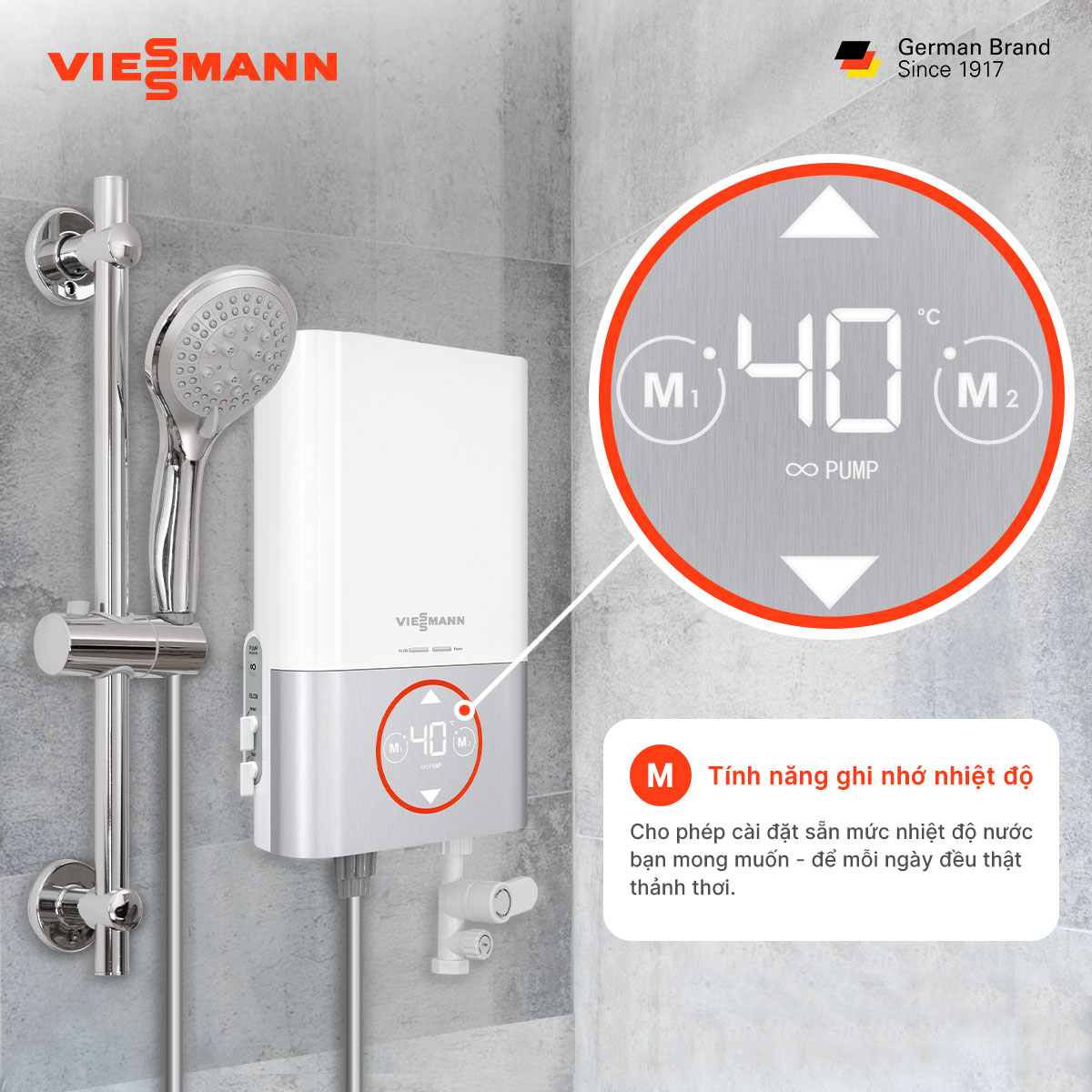Tính năng ghi nhớ nhiệt độ trên dòng sản phẩm Deluxe