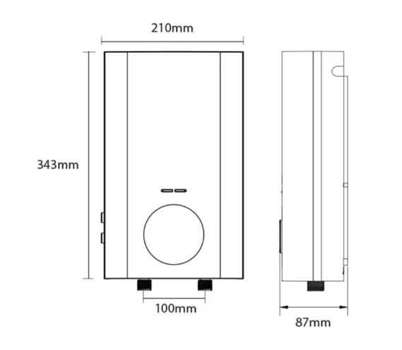 Kích thước nhỏ gọn, dễ dàng lắp đặt