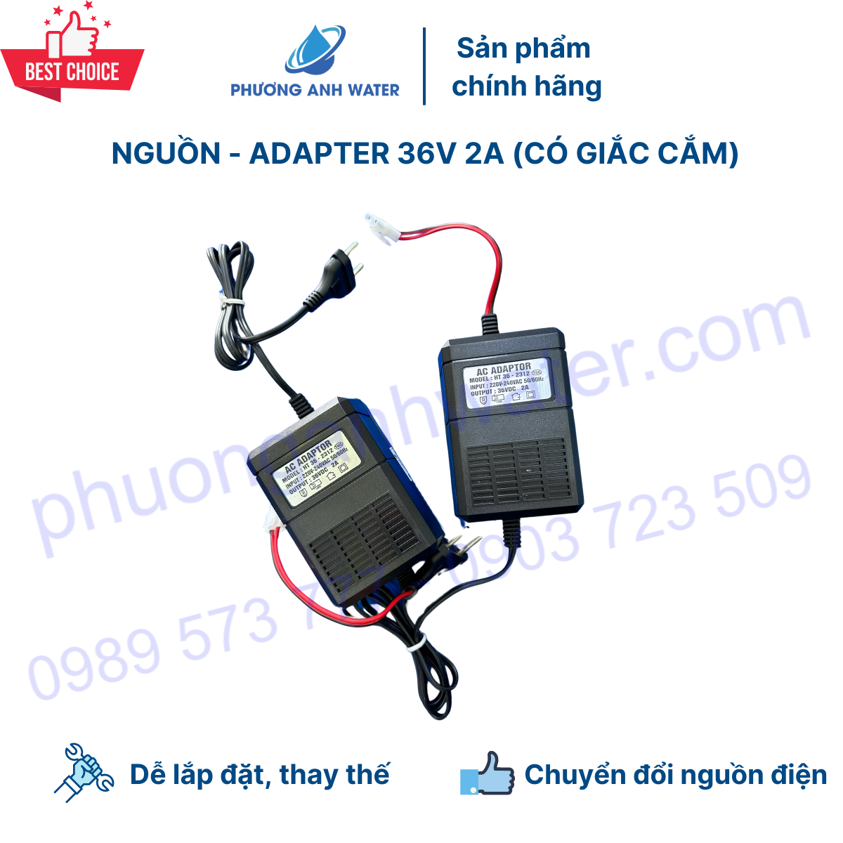 Nguồn - Adapter máy lọc nước 36V 2A