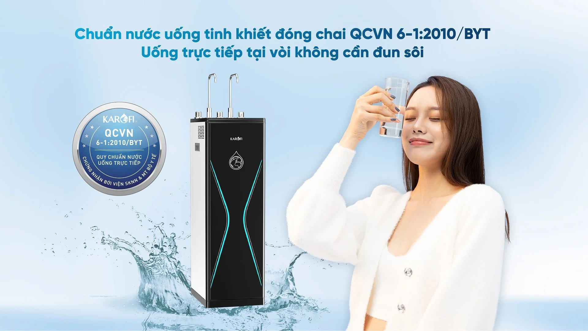 Nước sau lọc chuẩn nước tinh khiết