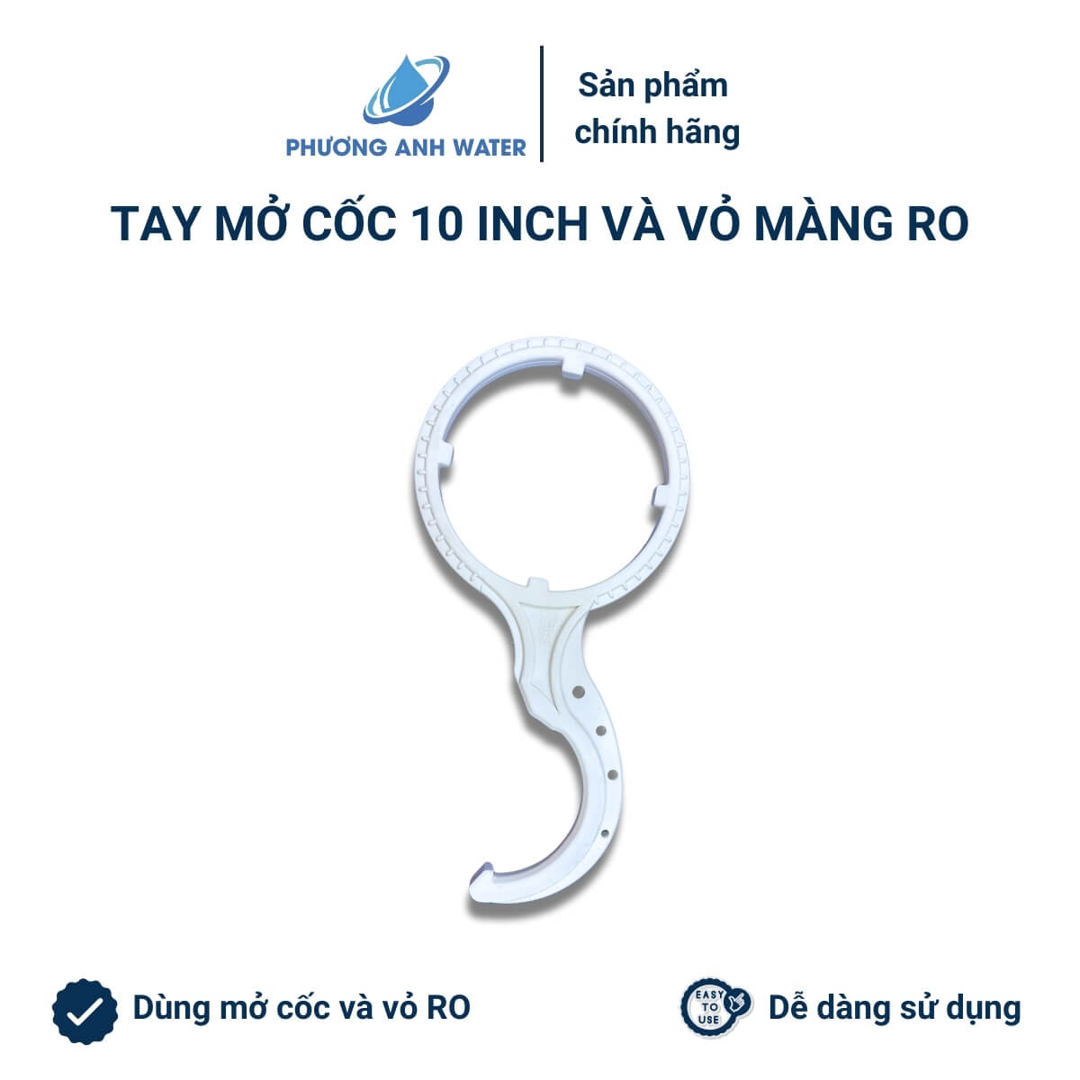 Khóa mở cốc 10 inch và vỏ màng RO