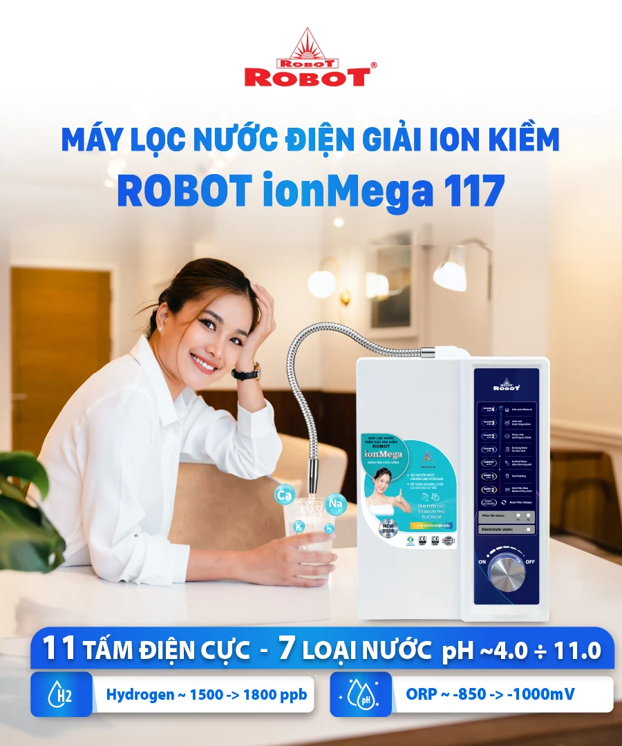 Tính năng nổi bật của máy lọc nước điện giải ION Kiềm IONMEGA 117