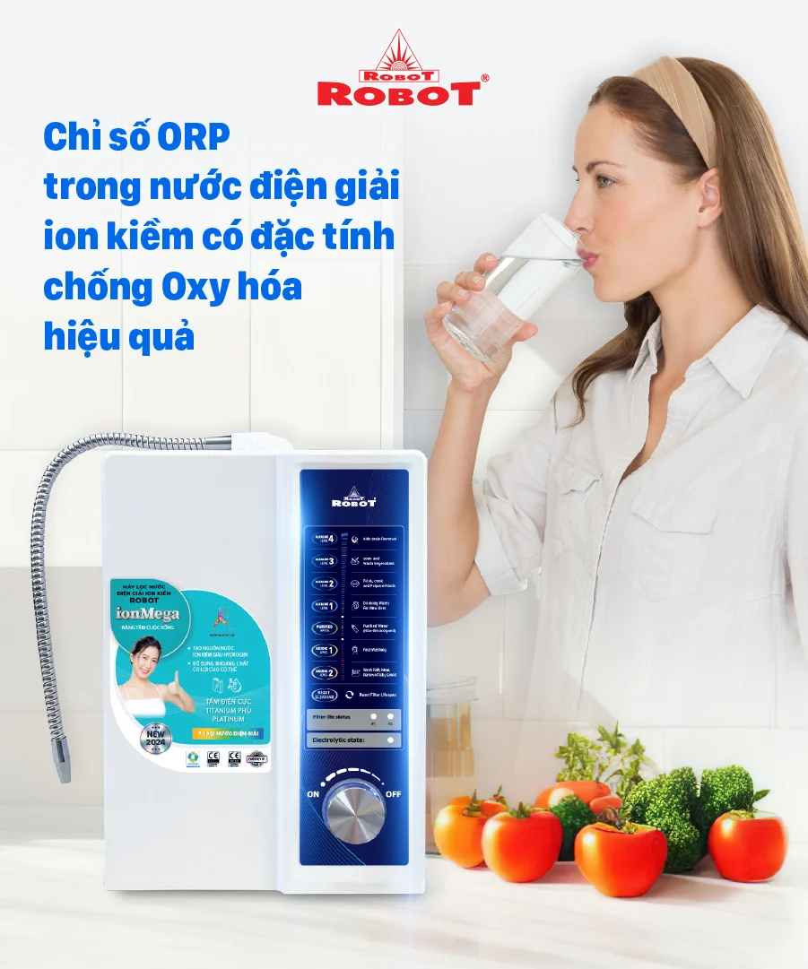 Chỉ số ORP trong nước có tác dụng chống oxy hóa hiệu quả