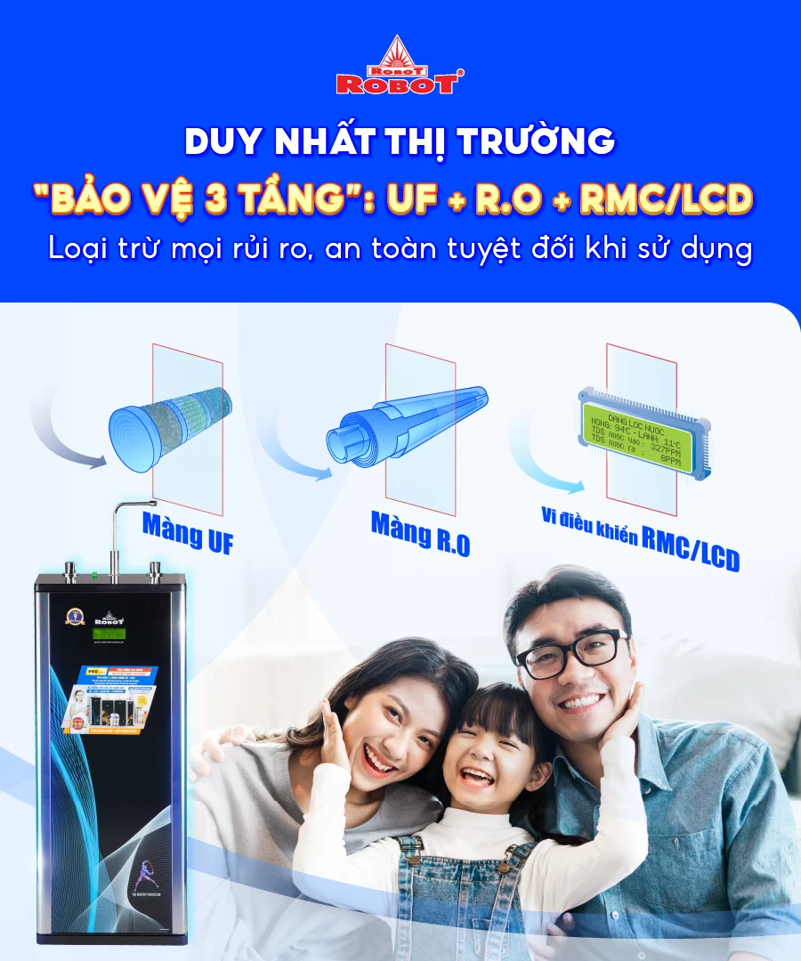 Giới thiệu về máy lọc nước nóng lạnh Robot ELITE PRO 7410GQ-UR