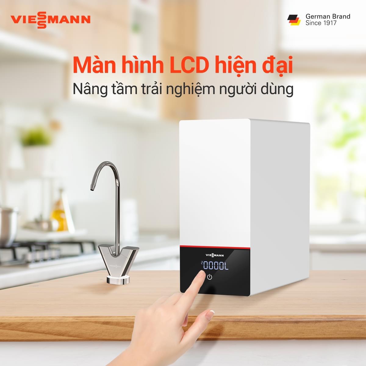 Màn hình LCD hiện đại của Vitopure S4-RO-400G PRO