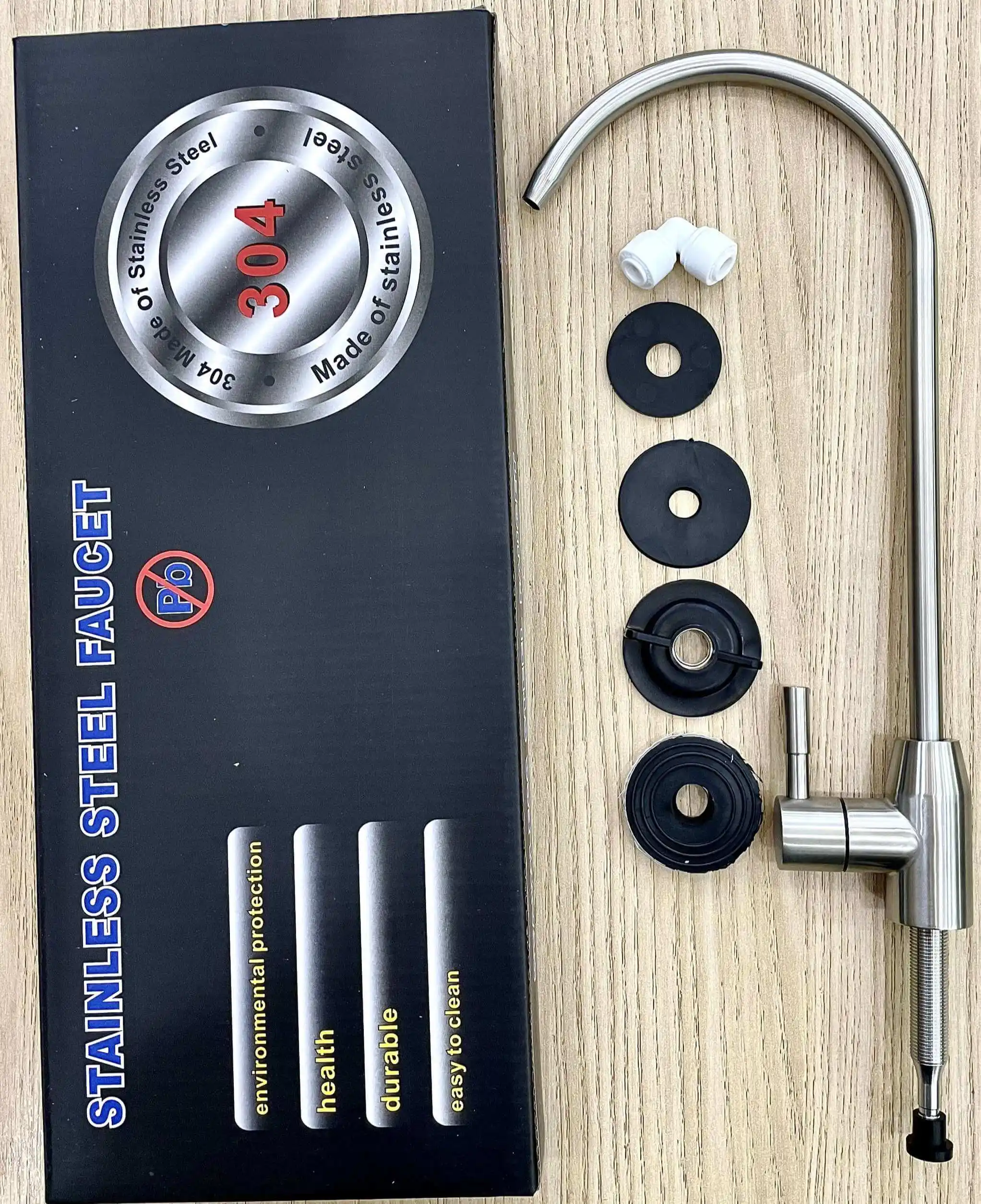 Vòi gạt đơn inox 304 cho máy lọc nước