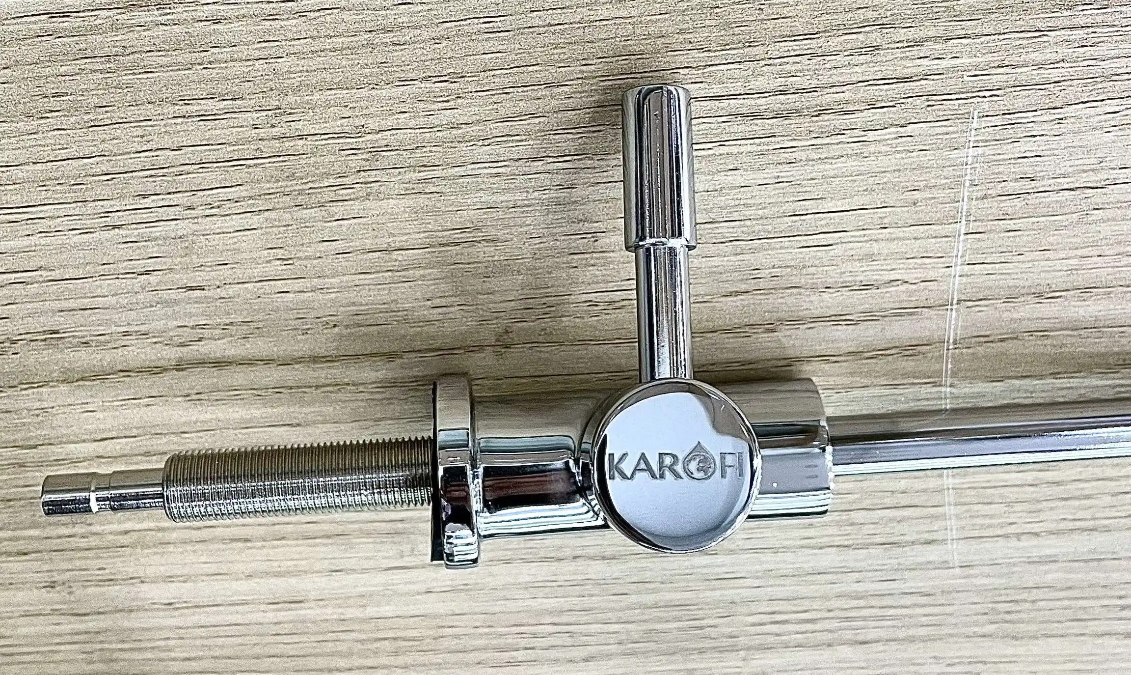 Vòi gạt inox bóng nối nhanh chính hãng Karofi 