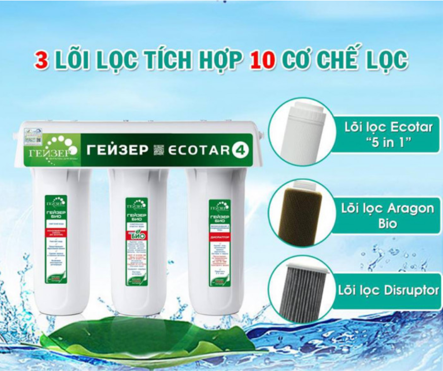 Máy lọc nước Nano Geyser Ecotar 4