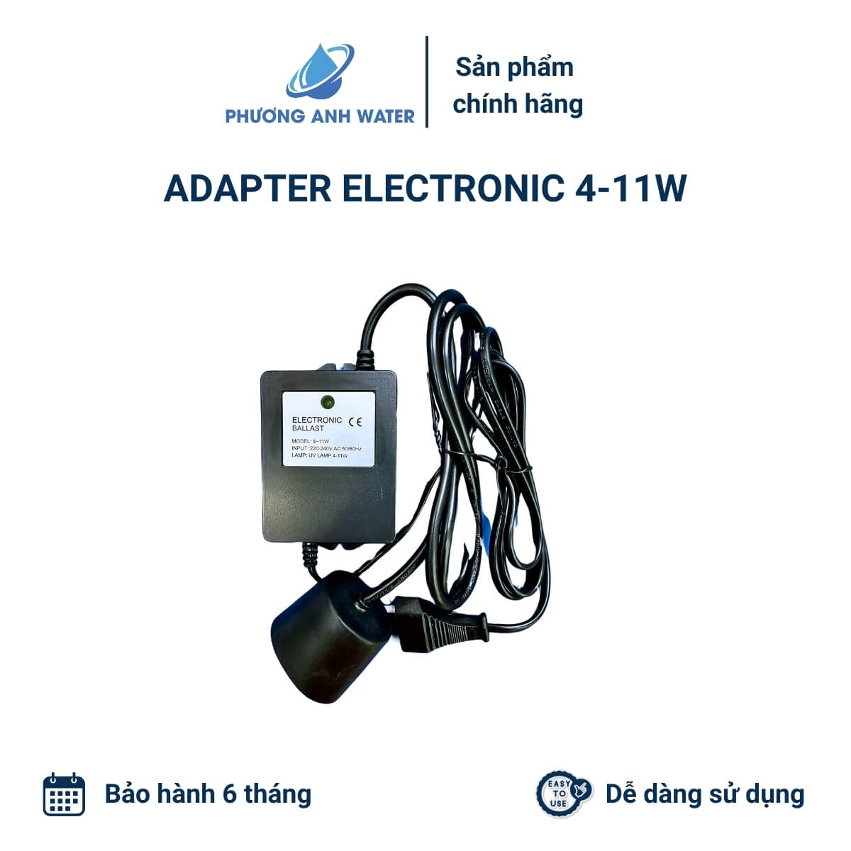 Bộ đèn UV Aquapro 11W cho máy lọc nước