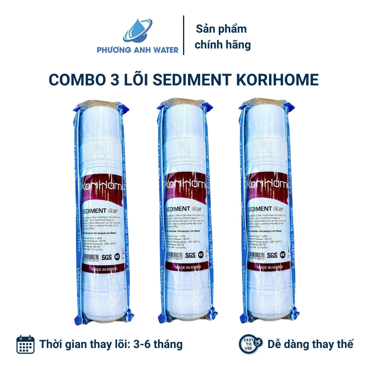 Lõi đúc nối nhanh chính hãng Korihome Hàn Quốc