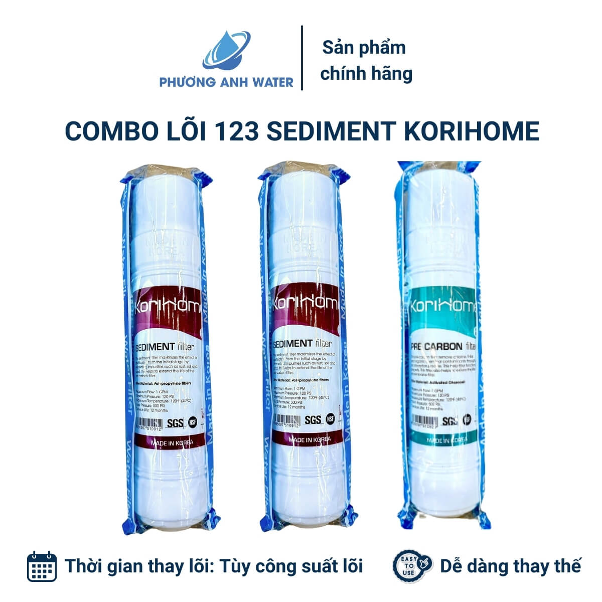 Lõi đúc nối nhanh chính hãng Korihome Hàn Quốc