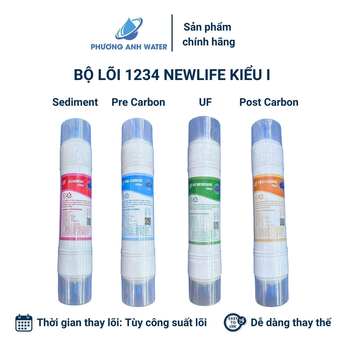 Lõi đúc nối nhanh chính hãng Newlife Hàn Quốc