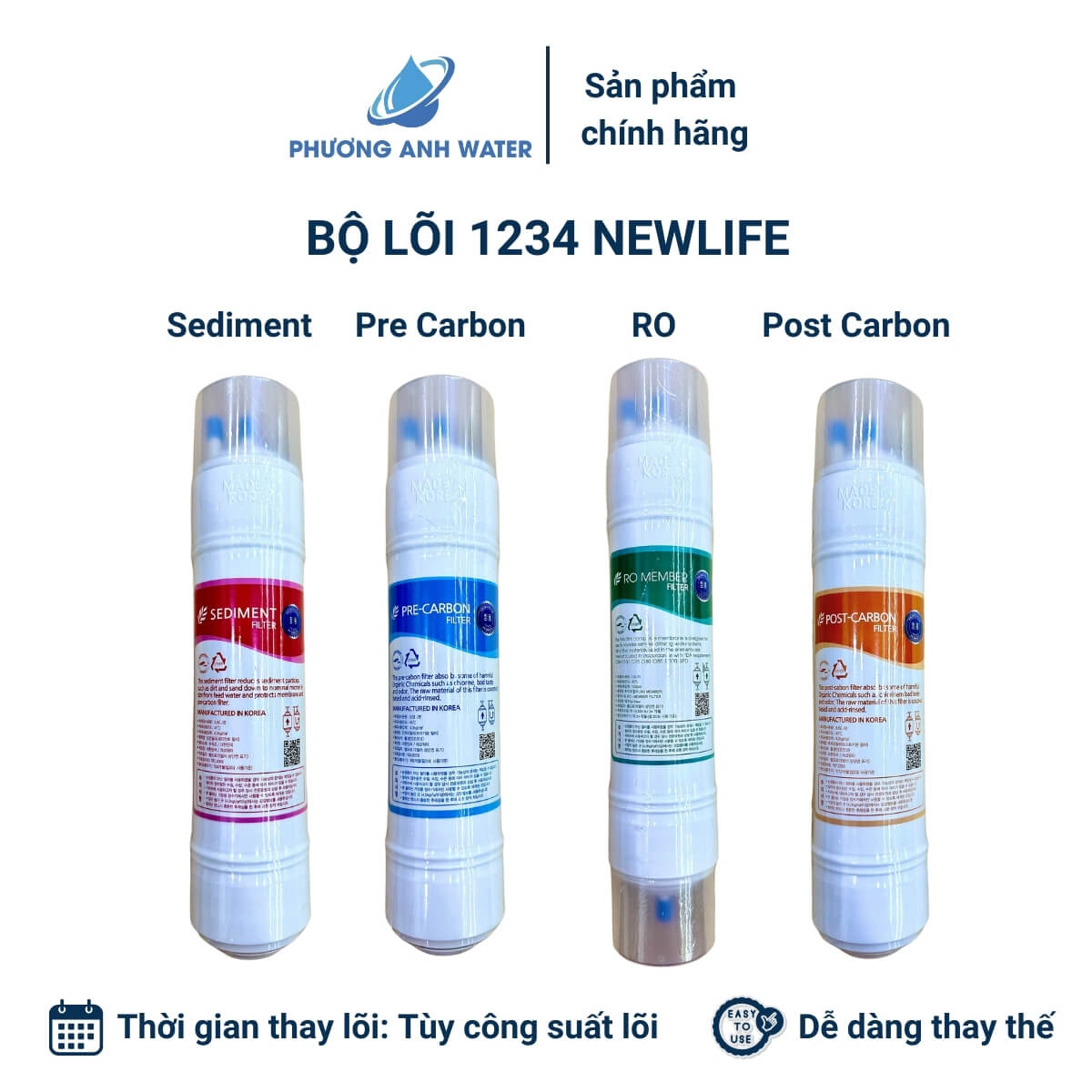 Lõi đúc nối nhanh chính hãng Newlife Hàn Quốc